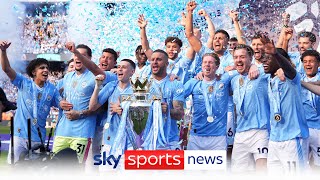 Premier League final day  Manchester City crowned champions as Luton are relegated [upl. by Enelym613]