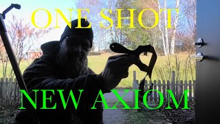 One shot amp New Axiom slingshot from SimpleShot Snipersling Army Green 07 [upl. by Nohsid764]