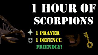 1 Hour of Scorpions as a Pure Wilderness Slayer 60 Attack90 Strength  OSRS [upl. by Ailecec]