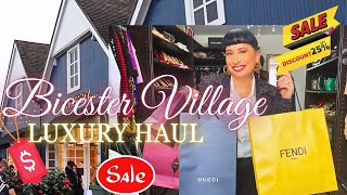 BICESTER VILLAGE LUXURY HAUL amp GUCCI UNBOXING  CLARA SALGUEIRO [upl. by Deanna]