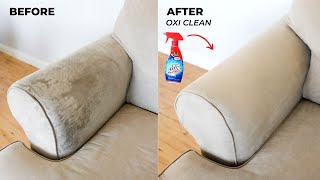 How To Clean Your Sofa  Couch With Oxi Clean [upl. by Gnagflow371]