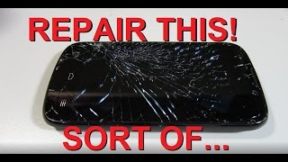 How to FIX a broken cracked phone screen CHEAP [upl. by Annamarie]