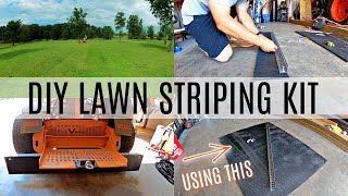 DIY Lawn Striping Kit  How To Make Stripes In Grass [upl. by Aicilif287]