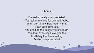 Cherish  Unappreciated Lyrics [upl. by Anilorac]