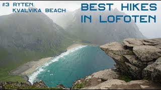 Best hikes in Lofoten 3 Ryten and Kvalvika beach 🇳🇴 [upl. by Pega266]