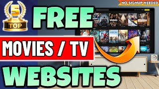 🔴Top 5 Websites to Watch FREE Movies  TV Shows No Sign up [upl. by Viviyan183]