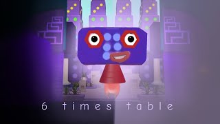 6 TIMES TABLE NUMBER BLOCKS BY ABOUT ART 2 [upl. by Kampmann]