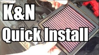 KampN Air Filter Quick Install  Ford Fiesta 2008 to 2013 [upl. by Atinna]