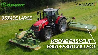 FAUCHEUSE KRONE EasyCut B950 Collect Groupe de fauche 9m50 sans conditionneur [upl. by Iolenta589]