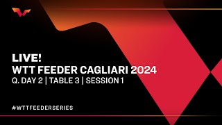 LIVE  T3  Qualifying Day 2  WTT Feeder Cagliari 2024  Session 1 [upl. by Imij]