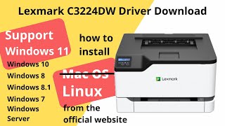 Lexmark C3224DW Driver Download and Setup Windows 11 Windows 10 [upl. by Adonis391]