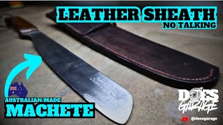 Machete Leather Sheath • Start To Finish • No Talking • ASMR [upl. by Arol116]