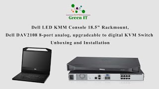 Dell LED KMM Console Rackmount Dell DAV2108 8port KVM Switch Unboxing and Installation [upl. by Sefton]