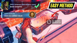 How to EASILY Pilfer weapons from weapon cases Fortnite [upl. by Idnarb794]