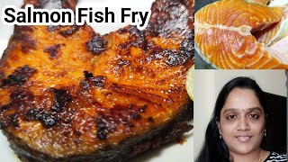 Salmon Fish Fry in Tamil  Fish recipe  Fish Fry in tamil [upl. by Griffis]