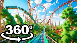 POV  Roller Coaster 360 VR  8k Video [upl. by Stroud]