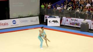 Gymnastics FIG Acro World Cup Maia 2014 MxP Balance GBR [upl. by Armillda]