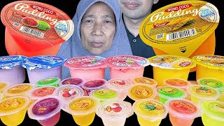 MUKBANG PUDING JELLY RASA BUAH  ANGGUR  JERUK  JAMBU  MANGGA  MELON  NANAS  BLUEBERRY [upl. by Araiet819]