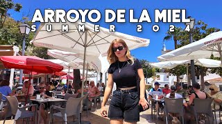 Benalmadena Arroyo de la Miel Spain Chill Town Vibes Summer 2024 August Costa del Sol  Málaga 4K [upl. by Wall]