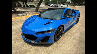 2022 Acura NSX Type S 35L twin turbo 600HP Long Beach Blue Pearl in Austin Texas [upl. by Corvese]