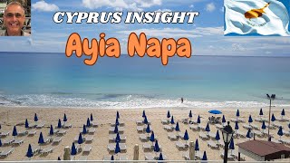 Tofinis Hotel to Nissi Ave via Glyki Nero Beach Ayia Napa Cyprus [upl. by Belicia]