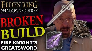 HOW 2 FIRE KNIGHT GREATSWORD ELDEN RING BROKEN PVP BUILD [upl. by Irahc]