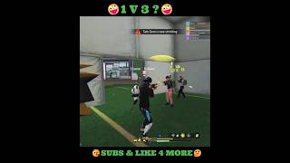 FreeFire India 1 v 3 moment freefire freefireindia freefireshorts freefiremax shortsvideo [upl. by Lamahj380]