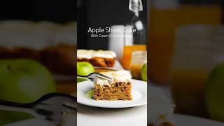 Apple Sheet Cake with Cream Cheese Frosting and Apple Cider Caramel [upl. by Farrow]