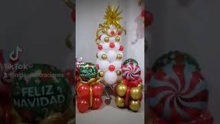 Árbol navideño con globos Navidad 😍 parati globos decoracionesconglobos remix arteconglobos [upl. by Yesnyl993]