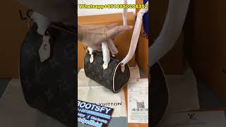 LV Speedy Bandouliere Monogram Nano Brown Review from BOOTSFY bag louisvuitton bags lv [upl. by Bluefarb894]