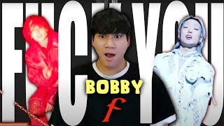 REACTION BOBBY  quotfquot MV  HE IS NOT HERE TO PLAY [upl. by Enogitna603]