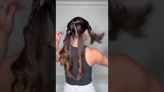 Braid pigtails tutorial hairstyles hairtutorial hair [upl. by Anastasia]