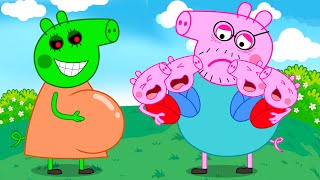 The secret of Peppa Pigs Zombie mother  Peppa Pig Funny Animation [upl. by Terrence]