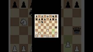 Spot the winning move Scotch Game Blumenfeld Attack chess ytshorts openingtraps ytshort [upl. by Anzovin]