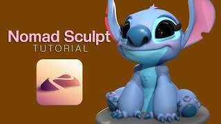 3D Sculpting Stitch Nomad Sculpt Tutorial [upl. by Levina]