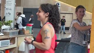 Jerry Lee Lewis Piano Party  At Glasgow Railway Station [upl. by Meelas]