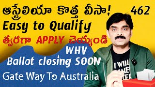 ఆస్ట్రేలియా Working holiday visa 462 Guide  Australia Telugu Vlog [upl. by Hera510]