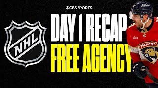 NHL FREE AGENCY DAY 1 RECAP Biggest WINNERS amp LOSERS Panthers RETAIN Reinhart  CBS Sports [upl. by Esteban572]