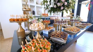 Wedding Appetizer Buffet Table  002  The Best wedding buffet table decorating ideas [upl. by Nolyarb]