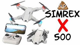 SIMREX X500 mini Drone Flight and Review drone [upl. by Nyliac]