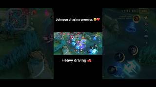 Johnson chasesRunning enemies 😭mobilelegends Ynutmi shorts 7 kills 20 assists imast mifold [upl. by Enilaf51]