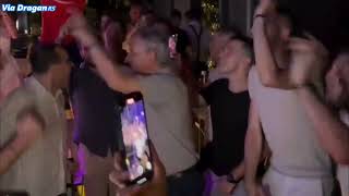 KARIS ON FIRE Svetislav Pesic DANCES in the club with Serbian NT Nikola Jokic and co [upl. by Nalor]