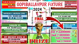 Gopiballavpur Football Match Fixture 2024🏆 [upl. by Nahsar]