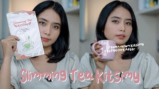 Review Kitslimy Slimming Tea  Aman Untuk Busui  Before After [upl. by Scully]