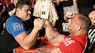 SCHOOLBOY VS LEONIDAS  ARM WRESTLING SUPER MATCH 2024 [upl. by Deadman]