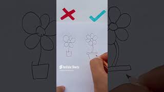 how to draw plant🌱 drawing drawingtutorials photography stepbysteptutorial drawinghacks diy [upl. by Pacorro393]