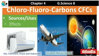 ChlorofluoroCarbons CFCs  Sources and effects of CFCs  Chapter 4 GScience Class 8  ScienceOff [upl. by Ellienad176]