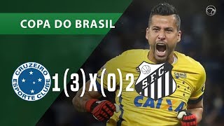 CRUZEIRO 1 3 X 0 2 SANTOS  GOLS E PÊNALTIS  1508  COPA DO BRASIL 2018 [upl. by Zsazsa]