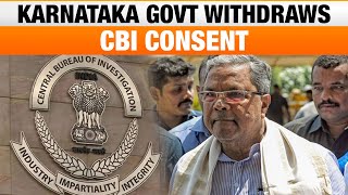 Karnataka Govt Withdraws CBI Consent Amid MUDA Scam Allegations Against CM Siddaramaiah  News9 [upl. by Coumas849]