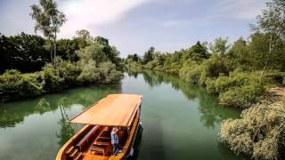 Ljubljana from the river boat  Timelapse HD [upl. by Airb]